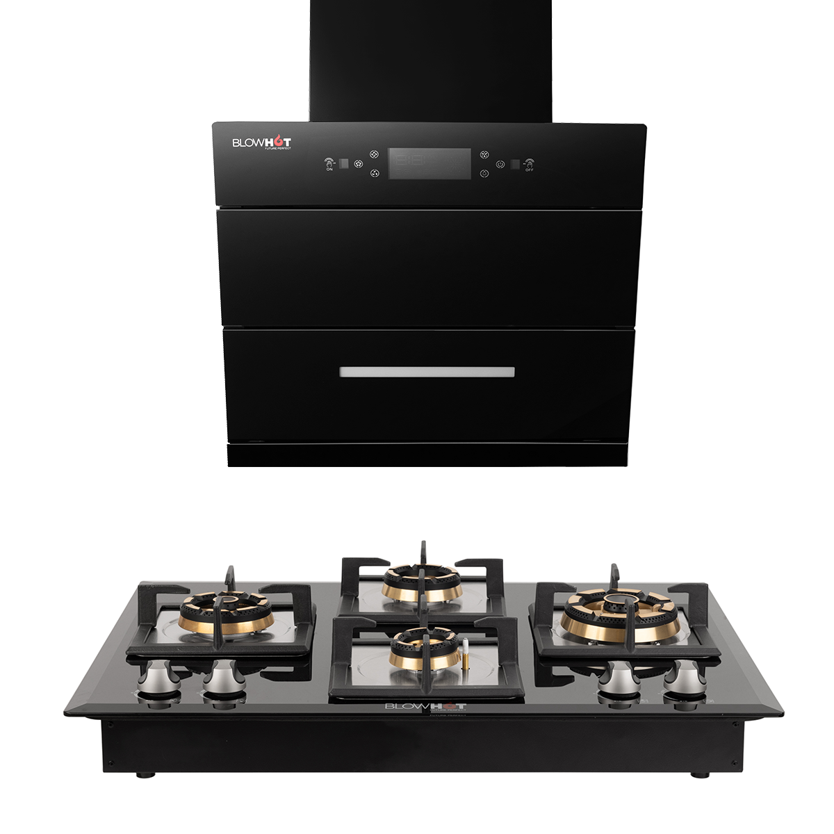Leia S BAC MS Chimney + Krypton 4B Hob ( Swirl 3 Jar 750 Watt Free )