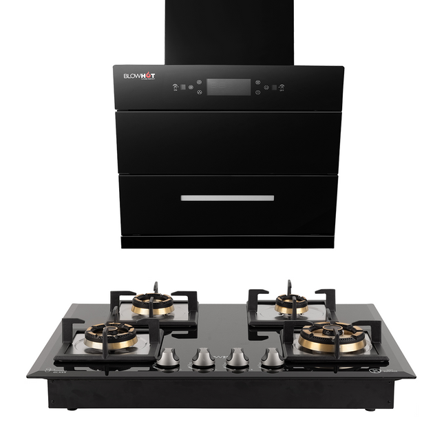 Leia S BAC MS Chimney + Krypton 4S Hob ( Swirl 3 Jar 750 Watt Free )