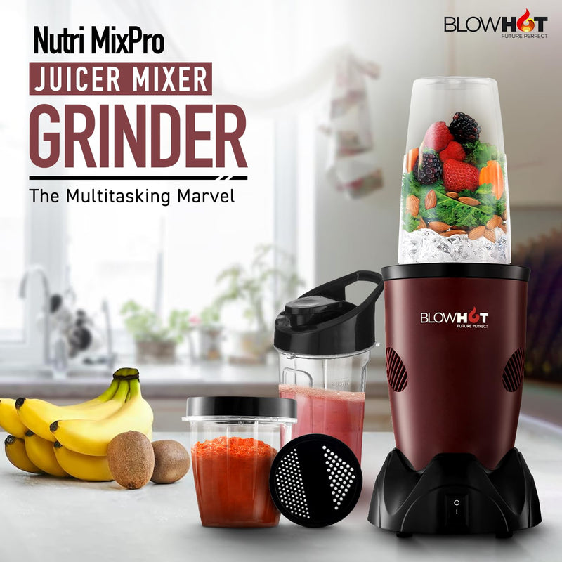 Nutrimix Pro Mixer Grinder Blender (3 Jars, 500W)