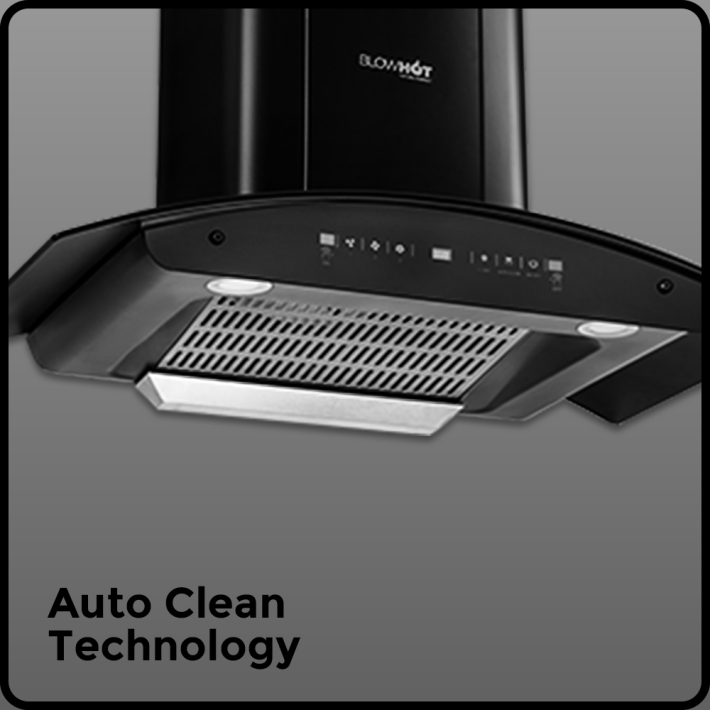 Auto Clean Technology:The Auto Clean Chimney filter  enhances the utility by clearing unhealthy smoke and greasy things from your kitchen. The filters are also easy to clean & maintain.